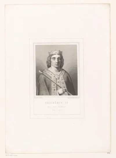 Portret van Childerik II