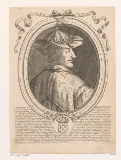 Portret van Chilperik II