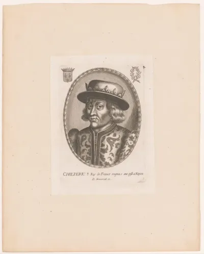 Portret van Chilperik III der Franken