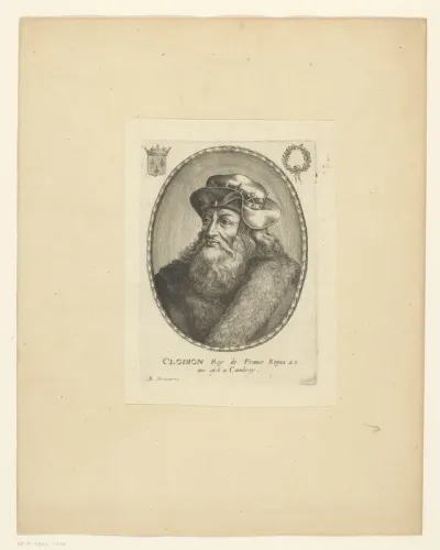 Portret van Chlodio, koning der Franken
