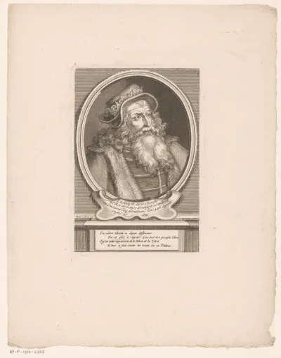 Portret van Chlodio, koning der Franken