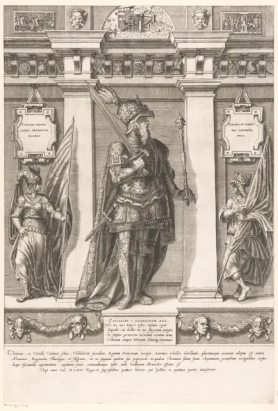 Portret van Chlotarius I, koning der Franken