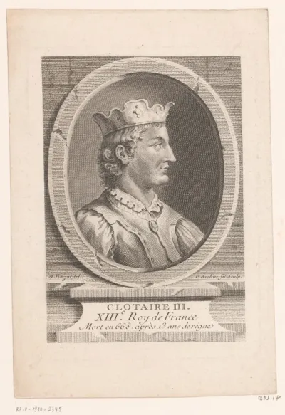 Portret van Chlotharius III