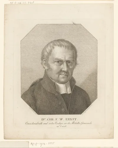Portret van Chr. F. W. Ernst