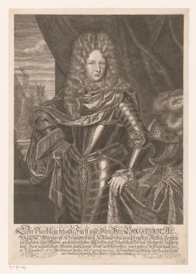 Portret van Christiaan Albrecht van Brandenburg-Ansbach