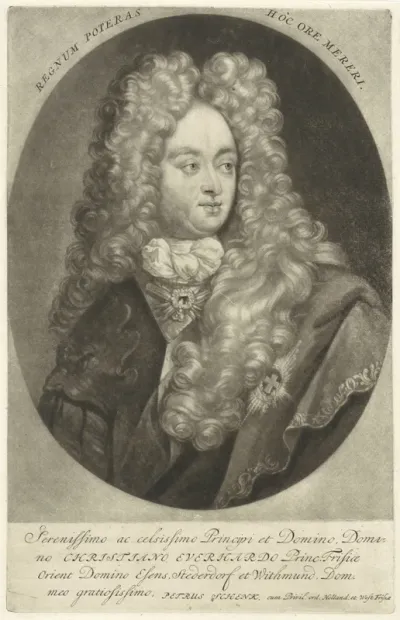 Portret van Christiaan Eberhard van Oost-Friesland
