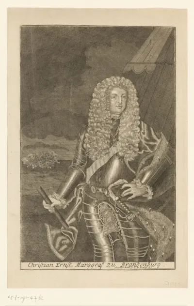 Portret van Christiaan Ernst van Brandenburg-Bayreuth