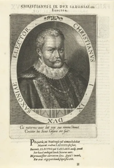Portret van Christiaan I van Saksen
