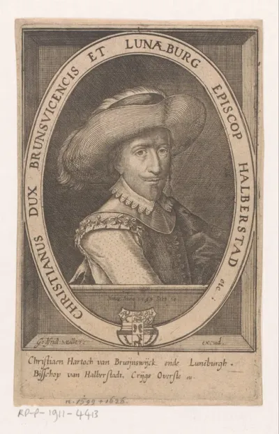 Portret van Christiaan II van Brunswijk-Wolfenbüttel, bisschop van Halberstadt
