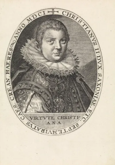 Portret van Christiaan II van Saksen