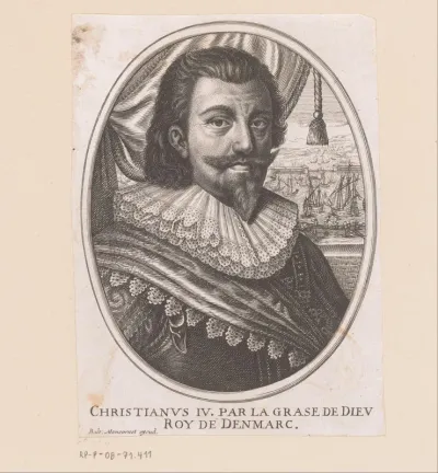 Portret van Christiaan IV van Denemarken