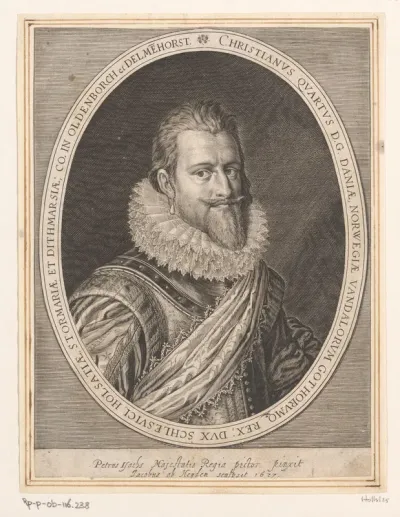 Portret van Christiaan IV