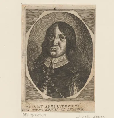 Portret van Christiaan Lodewijk van Brunswijk-Lüneburg