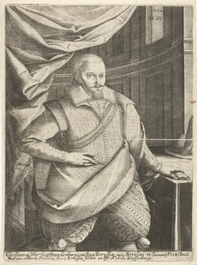 Portret van Christiaan van Brandenburg-Bayreuth op 22-jarige leeftijd