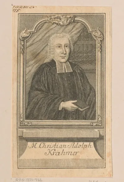 Portret van Christian Adolph Krahmer