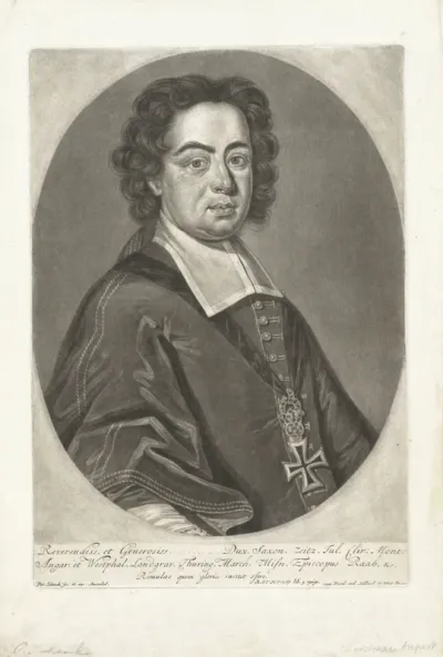 Portret van Christian August, hertog van Saksen-Zeitz, bisschop van Raab