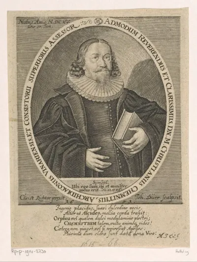 Portret van Christian Chemnitz