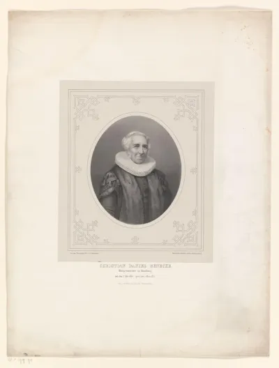 Portret van Christian Daniel Benecke