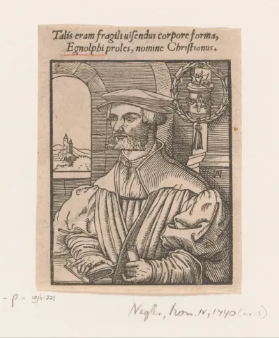 Portret van Christian Egenollf