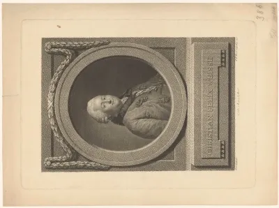 Portret van Christian Felix Weisse