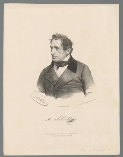 Portret van Christian Friedrich Albert Schott