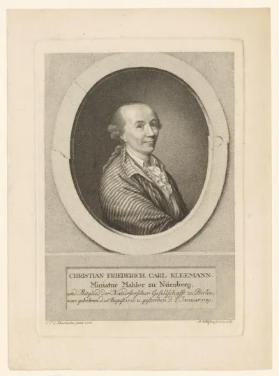 Portret van Christian Friedrich Carl Kleemann