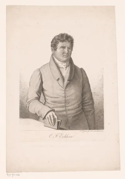 Portret van Christian Friedrich Eichhorn