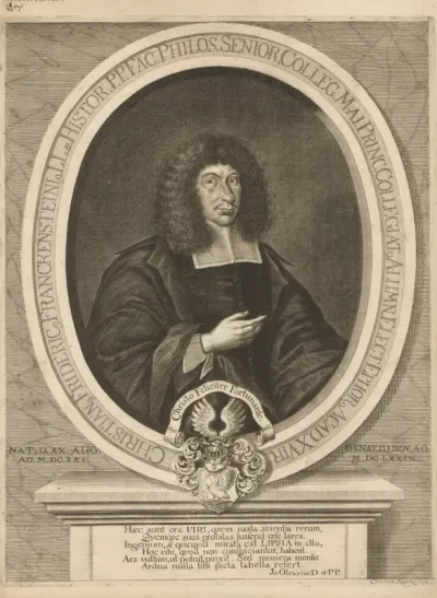 Portret van Christian Friedrich Franckenstein