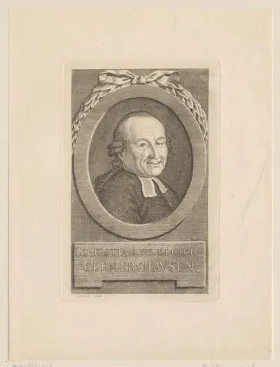 Portret van Christian Friedrich Germeshaven