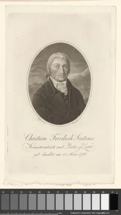 Portret van Christian Friedrich Sintenis