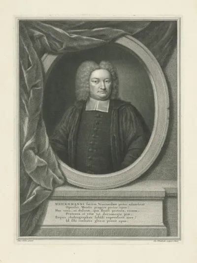 Portret van Christian Friedrich Weichmann