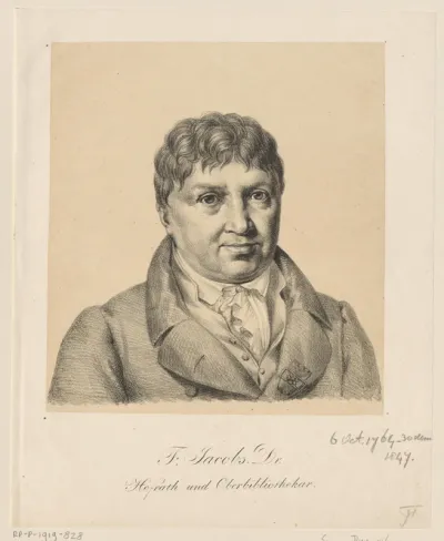 Portret van Christian Friedrich Wilhelm Jacobs