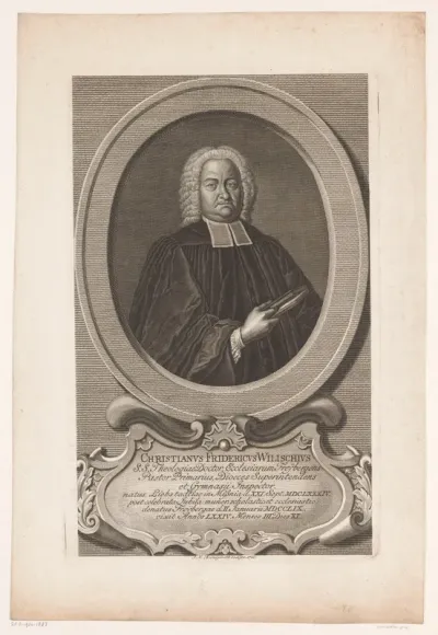Portret van Christian Friedrich Wilisch