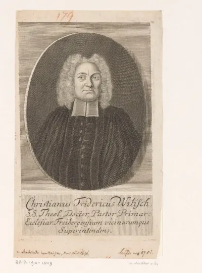 Portret van Christian Friedrich Wilisch