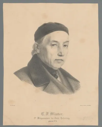 Portret van Christian Friedrich Winter