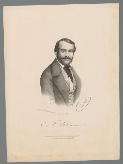 Portret van Christian Friedrich Wurm