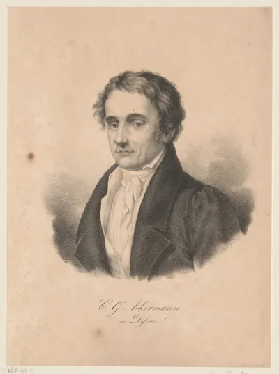 Portret van Christian Georg Ackermann