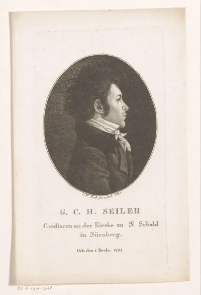Portret van Christian Georg Seiler