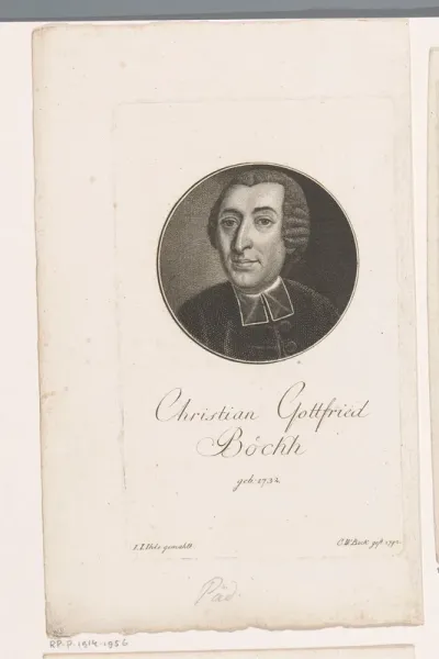 Portret van Christian Gottfried Boeckh