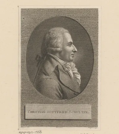 Portret van Christian Gottfried Schultze