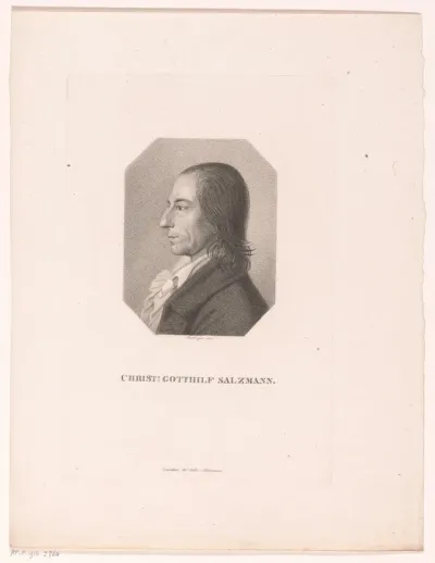 Portret van Christian Gotthilf Salzmann