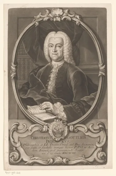 Portret van Christian Gottlieb Buder