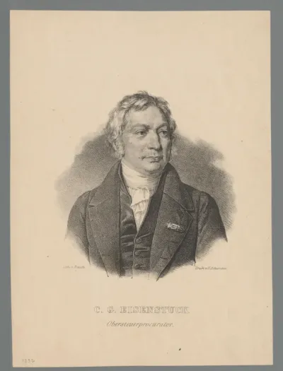 Portret van Christian Gottlieb Eisenstuck