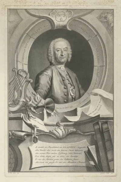 Portret van Christian Gottlieb Glafey