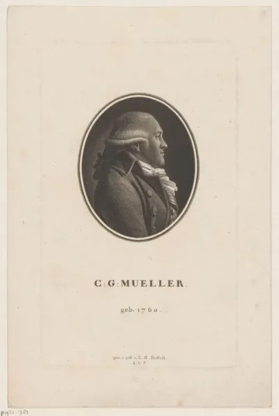 Portret van Christian Gottlieb Müller