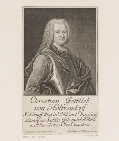 Portret van Christian Gottlieb von Holtzendorff