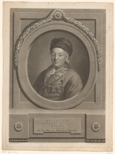 Portret van Christian Gottlob Frege