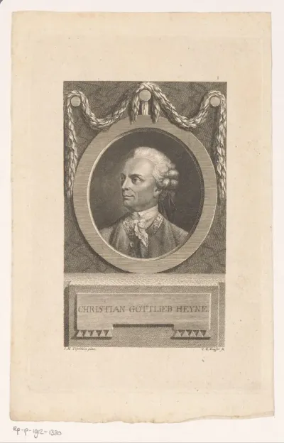 Portret van Christian Gottlob Heyne