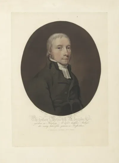 Portret van Christian Heinrich Ebersbach