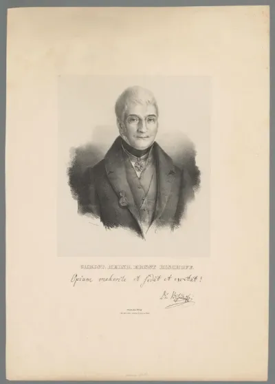 Portret van Christian Heinrich Ernst Bischoff